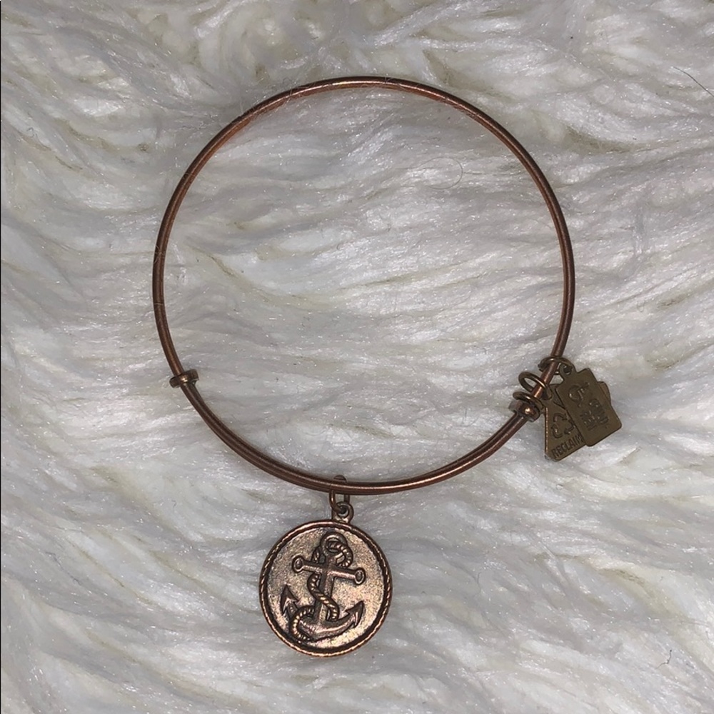 Gold Bracelet Anchor Charm
